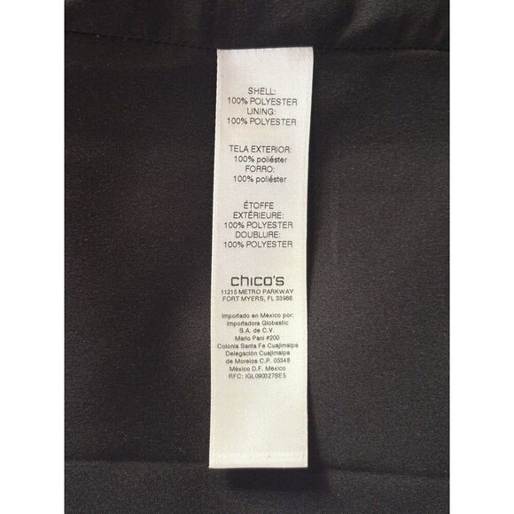 CHICO'S Jacket Size 2 Large Multicolor Tapestry Print Open Cardigan Blazer - Picture 5 of 14